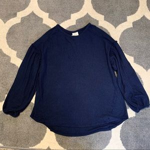 🔴 Knox Rose Waffle Knit Ruffle Sweater